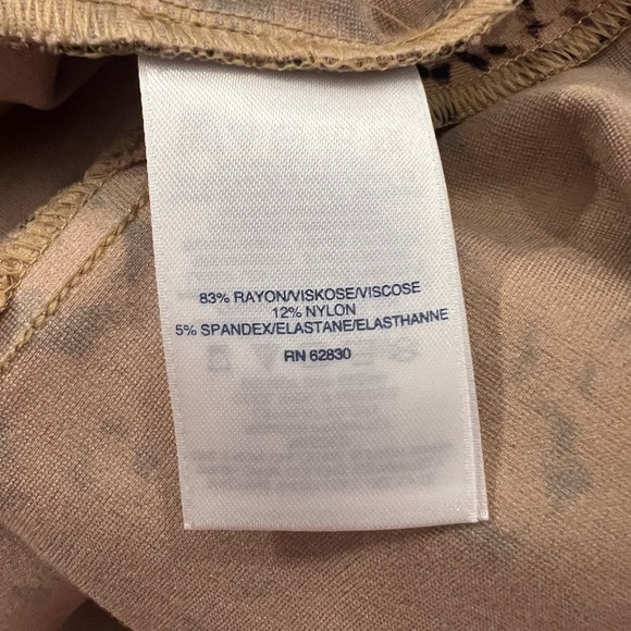 EUC Lands’ End Animal Print Knit Dress. Size 12. - Picture 7 of 7